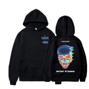 Black Graphic Hoodie